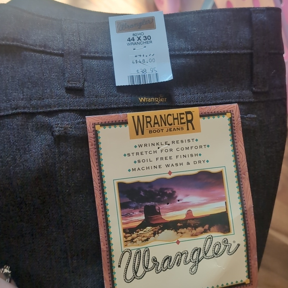 Wrangler 82H0 Wrancher Polyester Boot Jeans Trousers - Picture 2 of 6